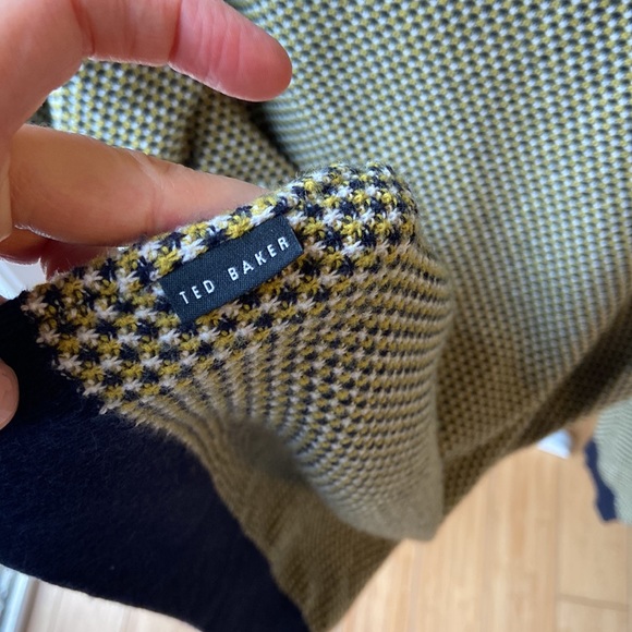 Ted Baker Pattern Crewneck Pullover Sweater - Picture 5 of 7